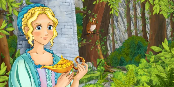 Prenses kale tower yakınındaki ormanda