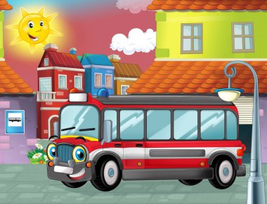 itfaiyeci otobüs ayakta garaj yakınındaki 