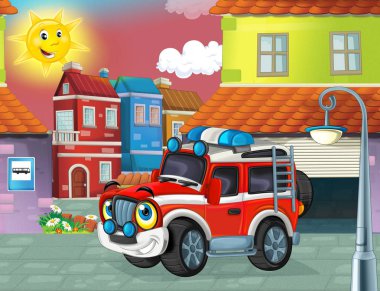 şehrin içinden yol araba 