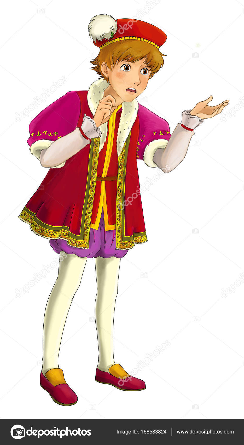 Cartoon Character Nobleman Prince Illustration Children Stock Illustration  by ©illustrator_hft #168583824