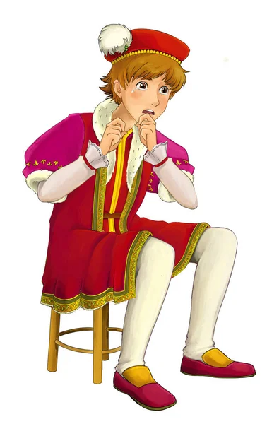 Çizgi film karakteri - soylu - Prens - illüstrasyon çocuklar için