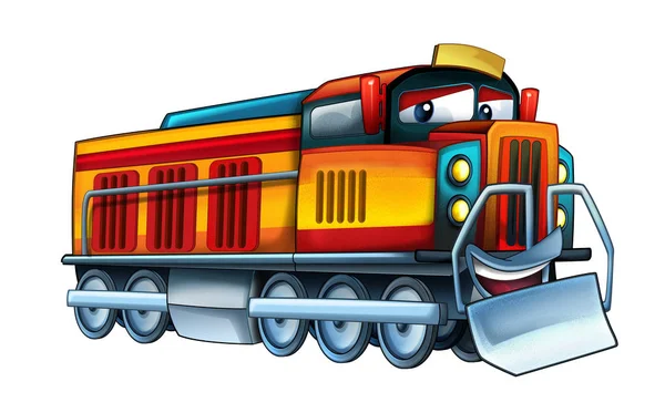 Γελοιογραφία Ευτυχής Αναζητούν Τρένο Εικονογράφησης Για Παιδιά — Φωτογραφία Αρχείου