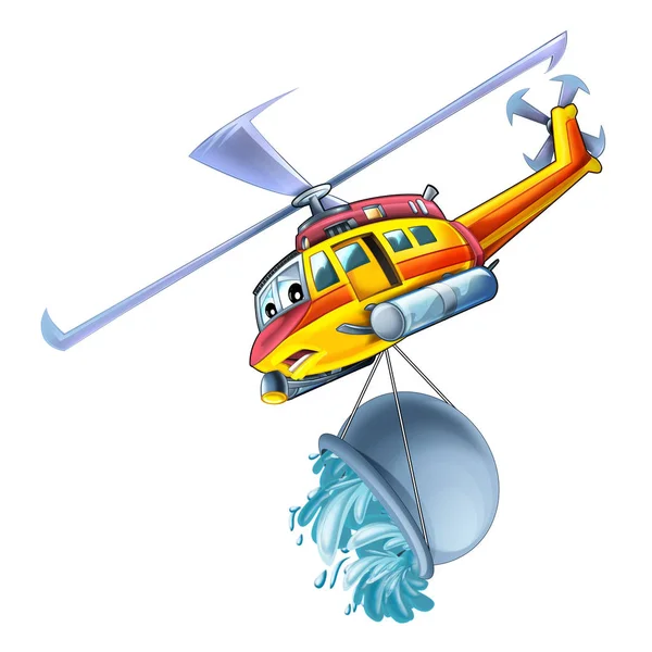 漫画面白い探してヘリコプター 子供のための図 — ストック写真