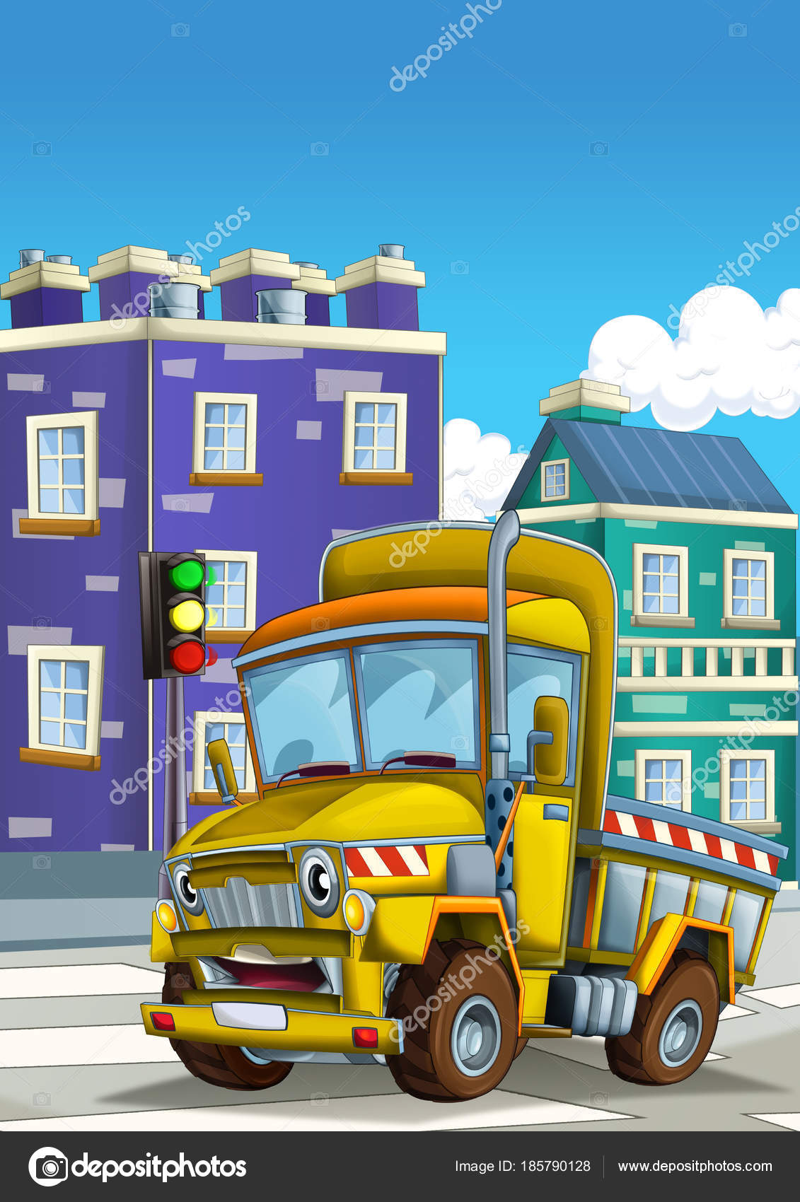 Camión Construcción Dibujos Animados Calle Ciudad Ilustración Para Los Niños: fotografía de stock © illustrator_hft #185790128 | Depositphotos Camión Construcción Dibujos Animados Calle Ciudad Ilustración Para Los Niños: fotografía de stock © illustrator_hft #185790128 | Depositphotos