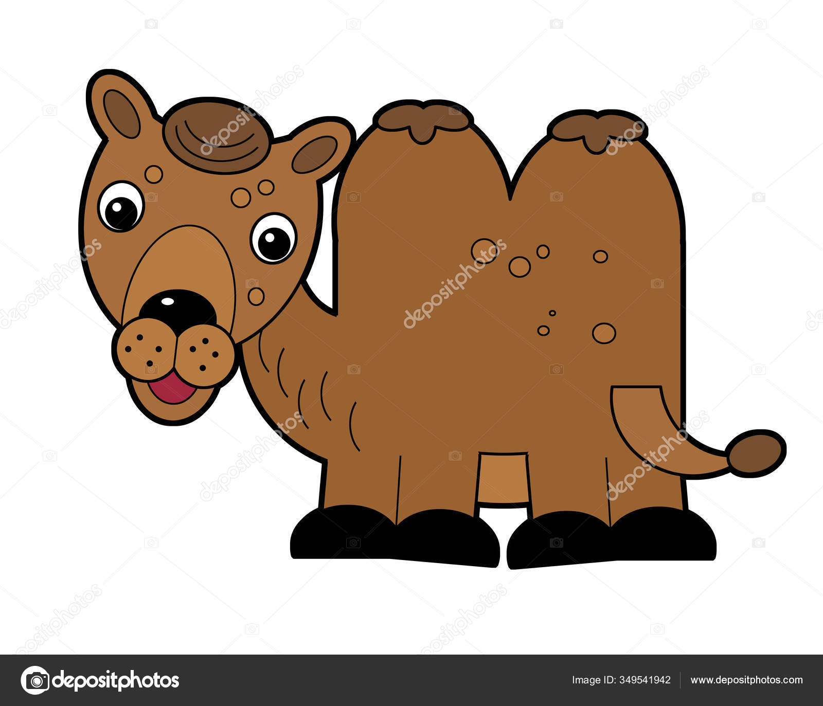 Cartoon Scene Camel White Background Illustration Children Stock Photo Image By C Illustrator Hft 349541942