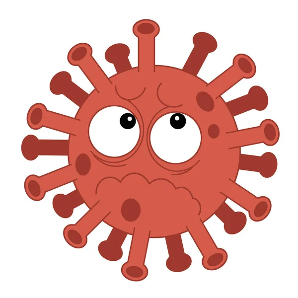 cartoon scene with corona virus and prevention - illustration for children