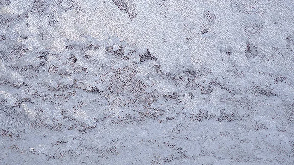 겨울에는 유리에 서리가 그림은 구름낀 과같다 얼어붙고 차가워 추상적 — 스톡 사진