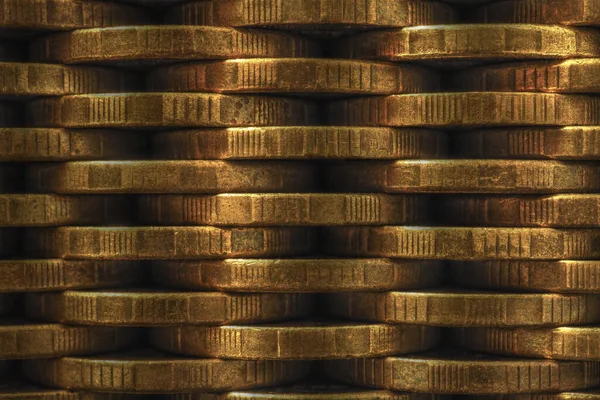 Стена Российских Монет Рублей Крупным Планом Тёмный Текстурированный Фон Обои — стоковое фото