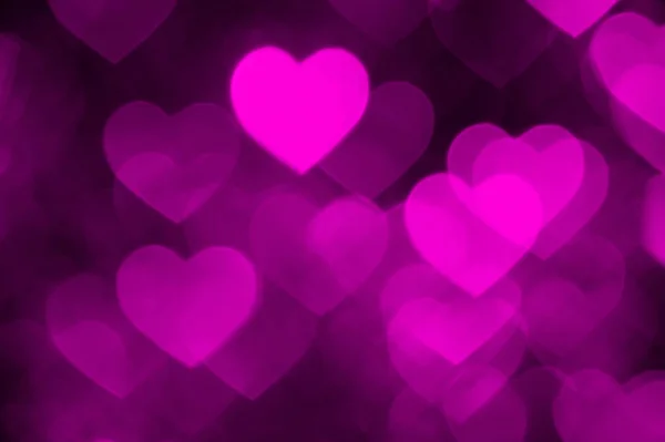 Coração rosa bokeh fundo foto, abstrato feriado pano de fundo — Fotografia de Stock