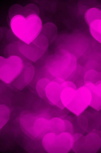 Coração rosa bokeh fundo foto, abstrato feriado pano de fundo — Fotografia de Stock