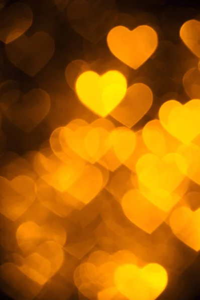 Color dorado corazón bokeh foto de fondo. Fiesta abstracta, telón de fondo de la celebración . —  Fotos de Stock