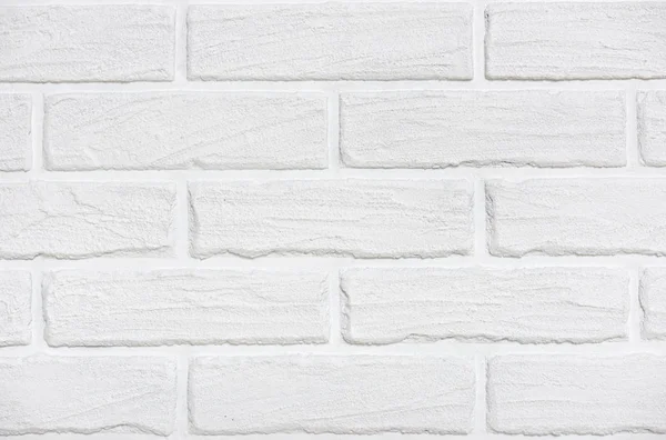 White brick wall background photo — Stock Photo, Image