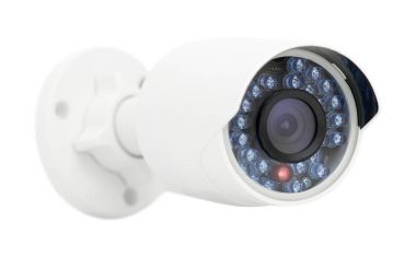 CCTV güvenlik kamera, portre fotoğraf, nesne üzerinde beyaz izole