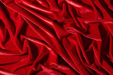 arka plan veya doku için kırmızı kadife Tekstil