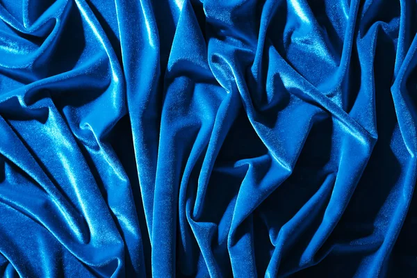 Tecido de veludo azul para fundo ou textura Imagem De Stock