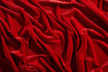 arka plan veya doku için kırmızı kadife Tekstil