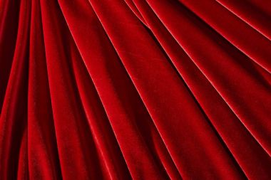 arka plan veya doku için kırmızı kadife Tekstil