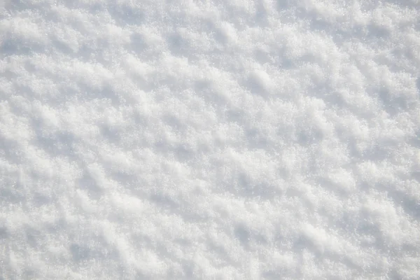 Χιόνι για υφή ή φόντο στην ηλιόλουστη μέρα, φωτεινό φως με τις σκιές, επίπεδη lay, κορυφαία θέα, καθαρό και κανείς δεν — Φωτογραφία Αρχείου