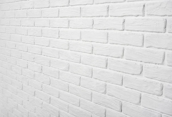 Pared de ladrillo blanco fondo abstracto foto — Foto de Stock
