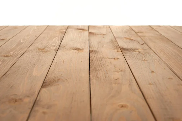 Wooden board for background or texture isolated on white — Stock Photo, Image