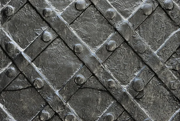 Porta de ferro forjado preto para textura ou fundo, arquitetura antiga do castelo portão pano de fundo — Fotografia de Stock