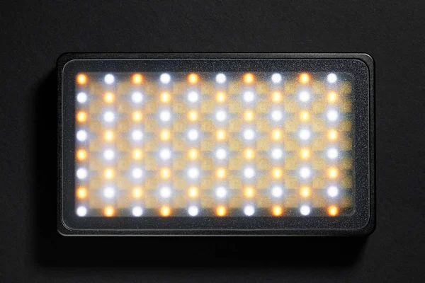 Rgb mini pannello led luce video — Foto Stock