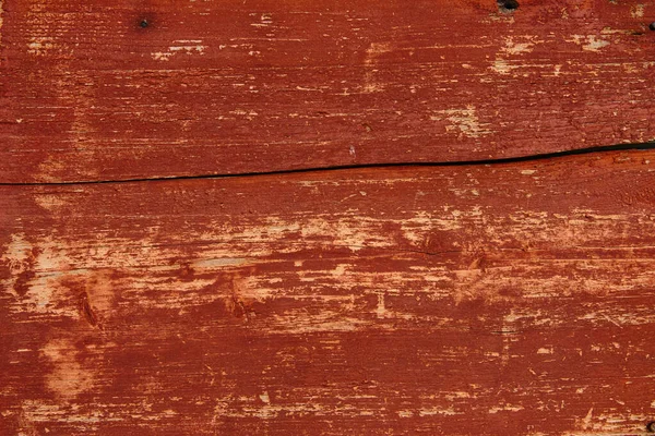 Wooden Wall Old House Painted Red Color Natural Wood Texture — Stock Photo, Image
