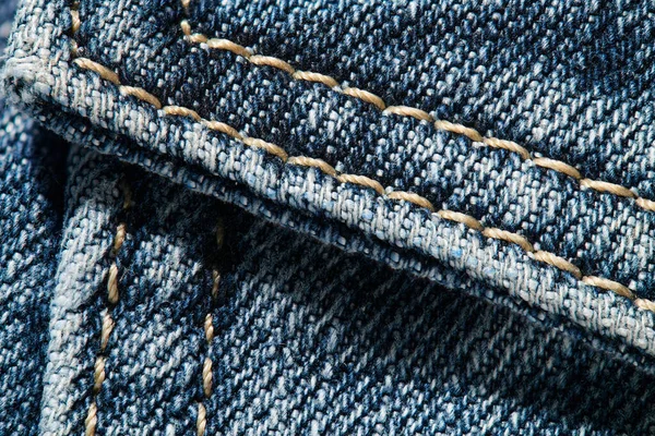 Jeans natural clean background macro photo, dark blue pattern texture, design for background with copy space for text