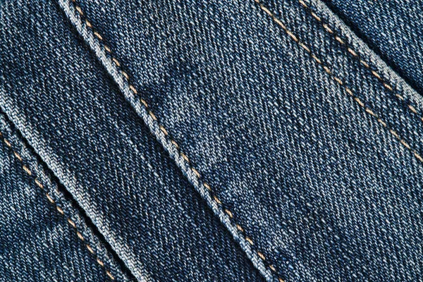 Jeans Naturel Fond Propre Macro Photo Texture Motif Bleu Foncé — Photo