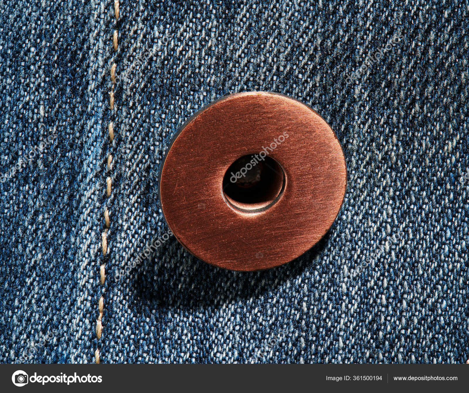 Jeans Buttons - Text Design