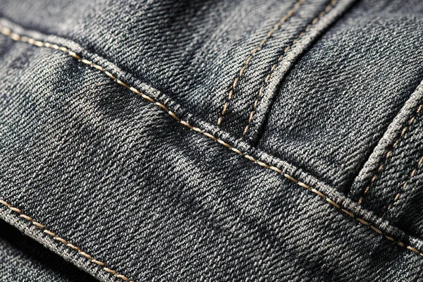 Jeans Naturel Fond Propre Macro Photo Texture Motif Sombre Conception — Photo