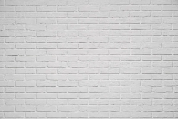 Een Witte Indoor Bakstenen Muur Abstracte Achtergrond Textuur Nieuw Schoon — Stockfoto