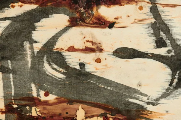 Αφηρημένη Grunge Φόντο Καλλιτεχνική Ζωγραφική Μαύρο Χρώμα Ανοιχτό Ξύλινο Φόντο — Φωτογραφία Αρχείου