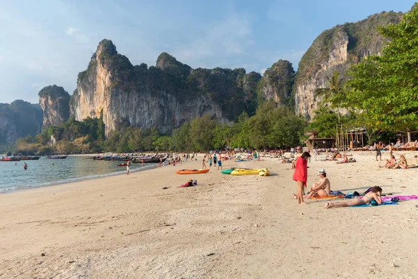 Spiaggia ferroviaria in Thailandia — Foto Stock