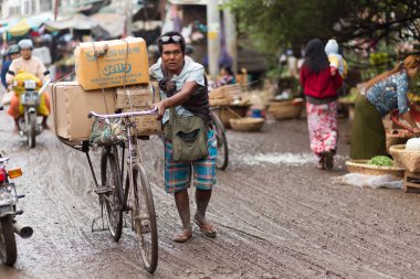 Birman satıcı ve Bisiklet