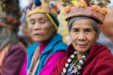Filipino Ifugao kabile kadın kıdemli