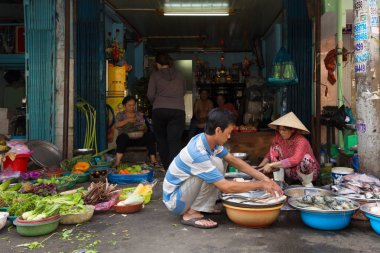 Vietnam sokak pazarı