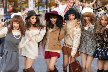 Japon moda kızlar grup