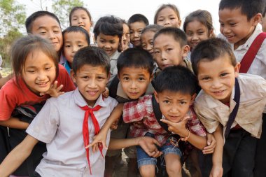 Laos çocuk grubu