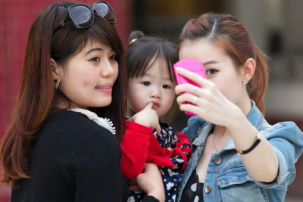 Koreaanse vrouwen selfie — Stockfoto