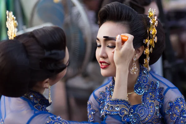 Thaise traditionele make-up — Stockfoto