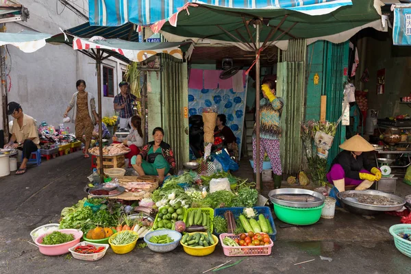 Vietnamese straatmarkt — Stockfoto