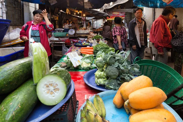 태국 시장에서 tropicals 과일 — 스톡 사진
