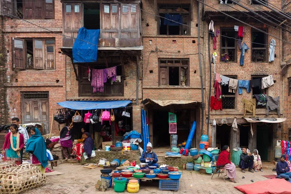 Lokalnym rynku w Nepalu — Zdjęcie stockowe