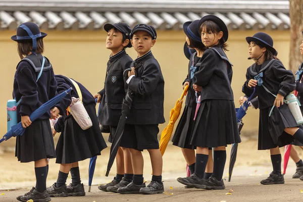 日本的孩子年轻学生 — 图库照片
