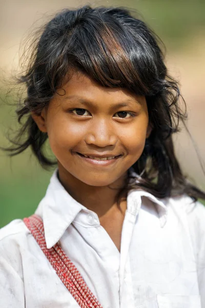 Camboja pequena menina retrato — Fotografia de Stock