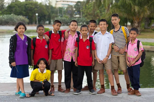 Thai kids group — Stock Photo, Image