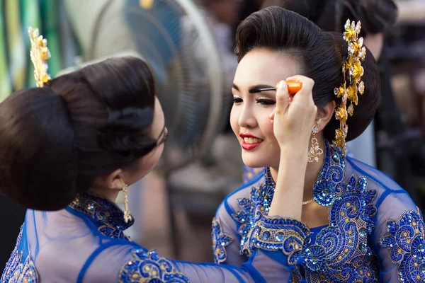 Thailändisches traditionelles Make-up — Stockfoto