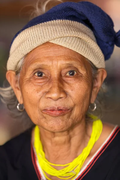 Karen tribe woman portrait — Stock Photo, Image