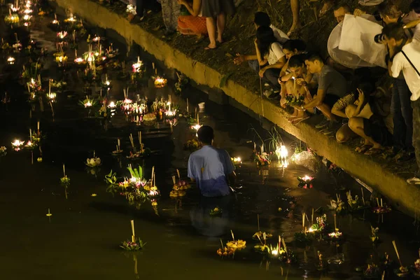 Loy Krathong in Chiang Mai — Stock Photo, Image